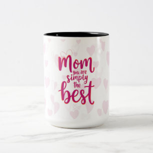 Café Em Dois Tons Caneca de Amor do Dia das Mães – Melhor Mãe de Tod