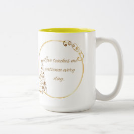 Café Em Dois Tons Caneca de amor eterno