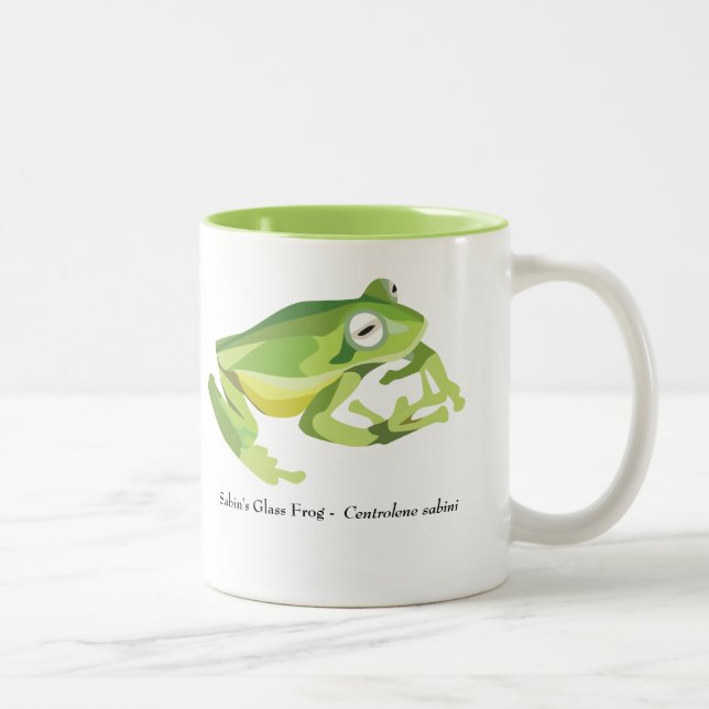 Café Em Dois Tons Caneca de AmphibiaWeb Centrolene (Direita)
