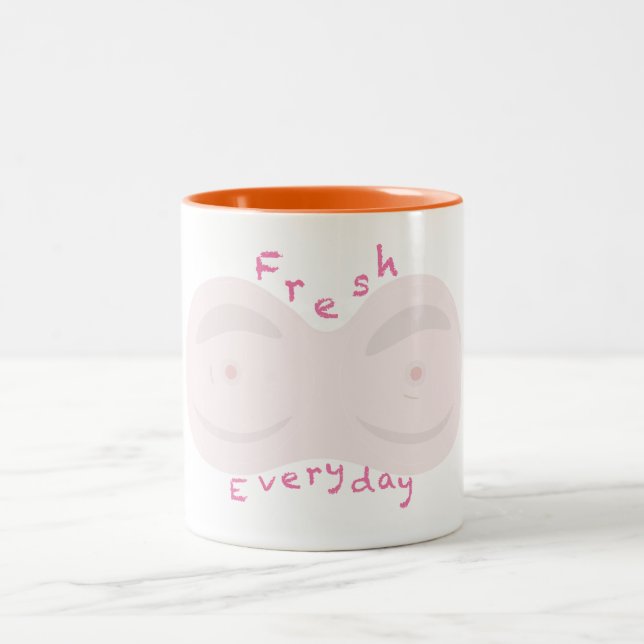 Café Em Dois Tons caneca de animação fresca todos os dias (Centro)