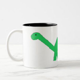 Café Em Dois Tons Caneca de Apatossauro