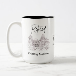 Café Em Dois Tons Caneca de Aposentadoria para Viajantes