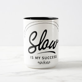 Café Em Dois Tons Caneca de Arte de Vivência Lenta Preto e Branco Mi