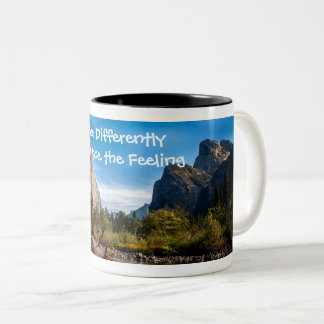Café Em Dois Tons Caneca de Arte — Yosemite - Veja de Forma Diferent