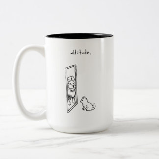 Café Em Dois Tons caneca de atitude