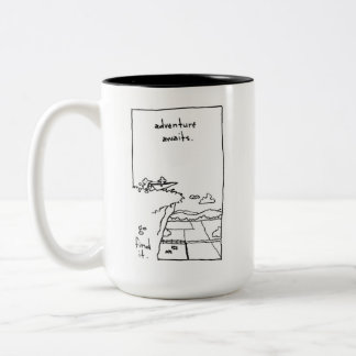 Café Em Dois Tons Caneca de aventura