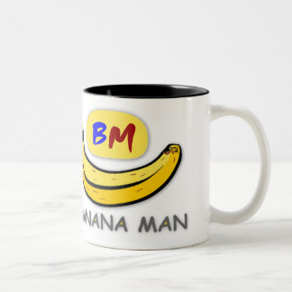 Café Em Dois Tons Caneca de BananaMan
