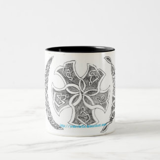 Café Em Dois Tons caneca de banner celta