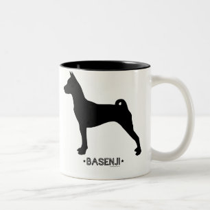 Café Em Dois Tons Caneca de Basenji