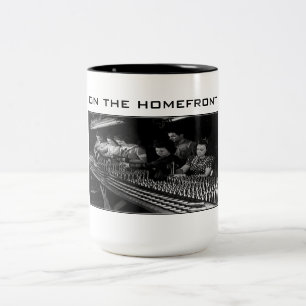 Café Em Dois Tons Caneca de Bebida da Segunda Guerra Mundial - Na Fr