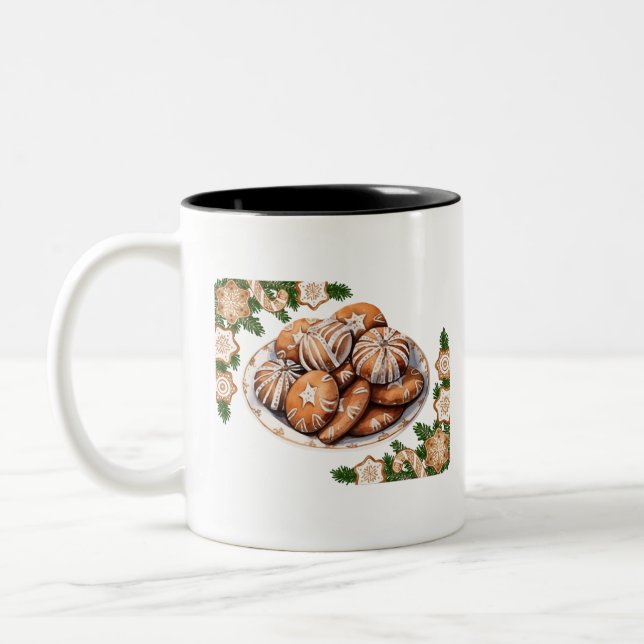 Café Em Dois Tons Caneca de biscoitos assados (Esquerda)