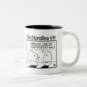 Café Em Dois Tons Caneca de Blandies