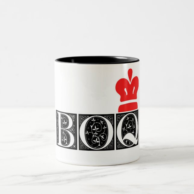 Café Em Dois Tons Caneca de BOQ [rainha idosa amarga] (Centro)