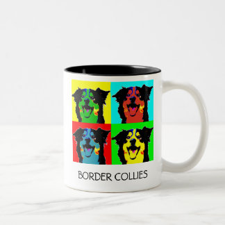 Café Em Dois Tons Caneca de border collie do pop