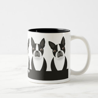 Café Em Dois Tons Caneca de Boston Terrier