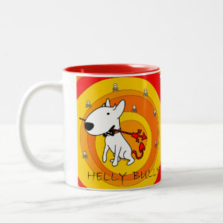Café Em Dois Tons Caneca de bull terrier