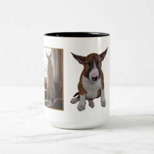 Café Em Dois Tons Caneca de bull terrier do inglês
