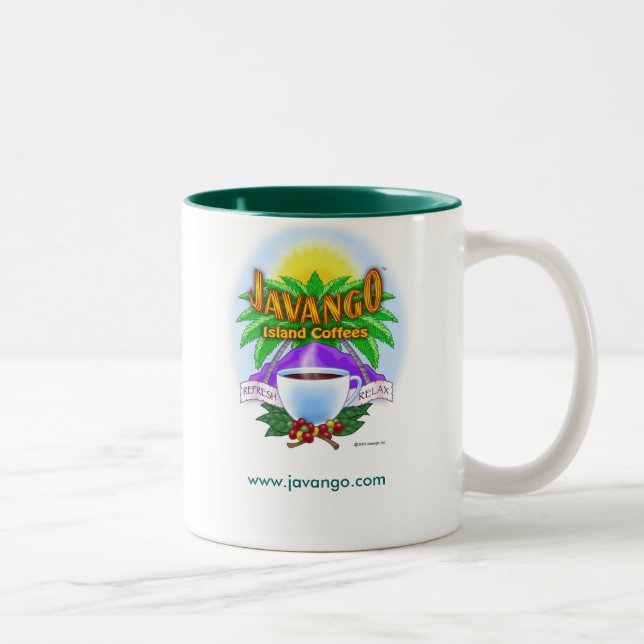 Café Em Dois Tons Caneca de cafés Grn da ilha (Direita)