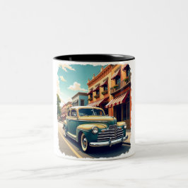 Café Em Dois Tons Caneca de Carro Antigo dos Anos 40