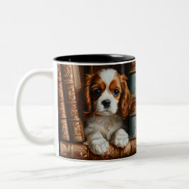 Café Em Dois Tons Caneca de Cerâmica | Cavalier King Charles Spaniel