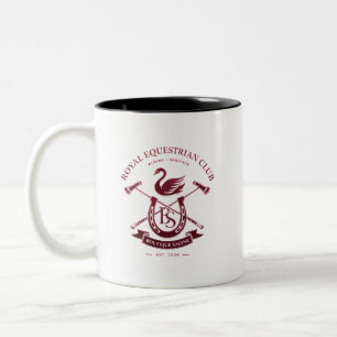 Café Em Dois Tons Caneca de Cerâmica do Clube Equestre Real   Silênc