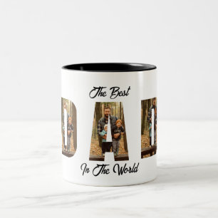 Café Em Dois Tons Caneca de Cerâmica Personalizada para Papai Pres
