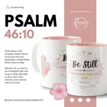 Caneca de Cerâmica Salmo 46:10
