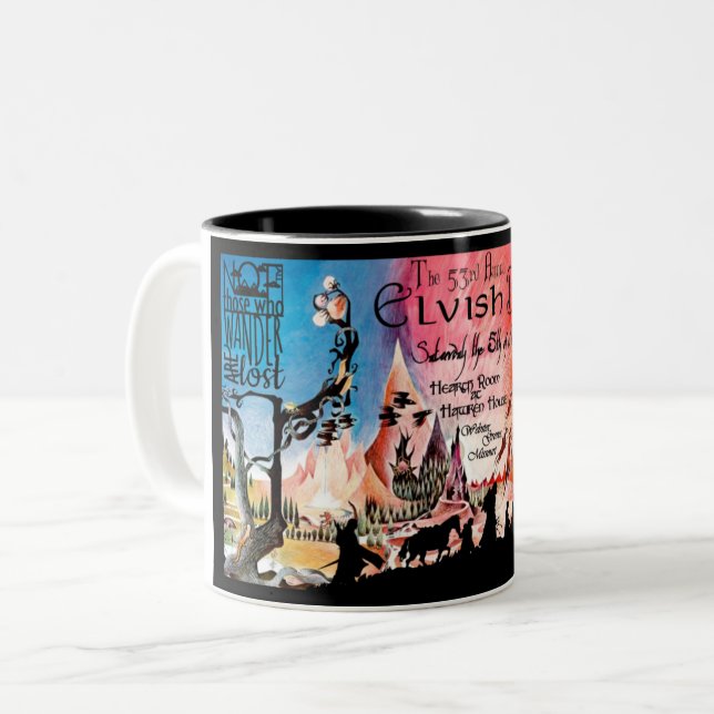Café Em Dois Tons Caneca de cerveja e capas - Camisa (Frente Esquerda)