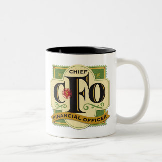 Café Em Dois Tons Caneca de "CFO"