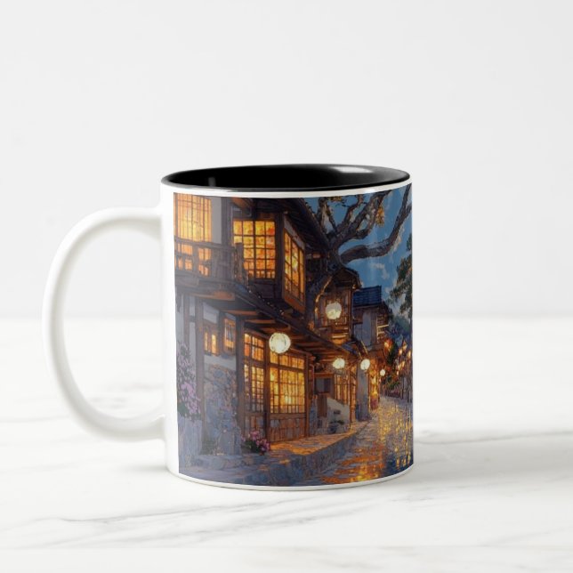 Café Em Dois Tons Caneca de chá (Esquerda)
