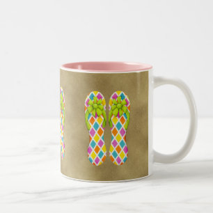 Café Em Dois Tons Caneca de Chevron do falhanço de sacudir