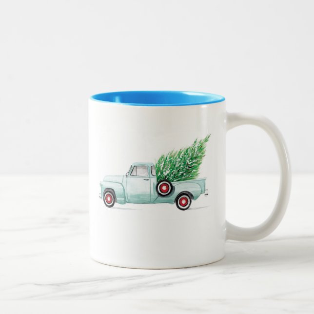 Café Em Dois Tons Caneca de Chevy do Aqua (Direita)