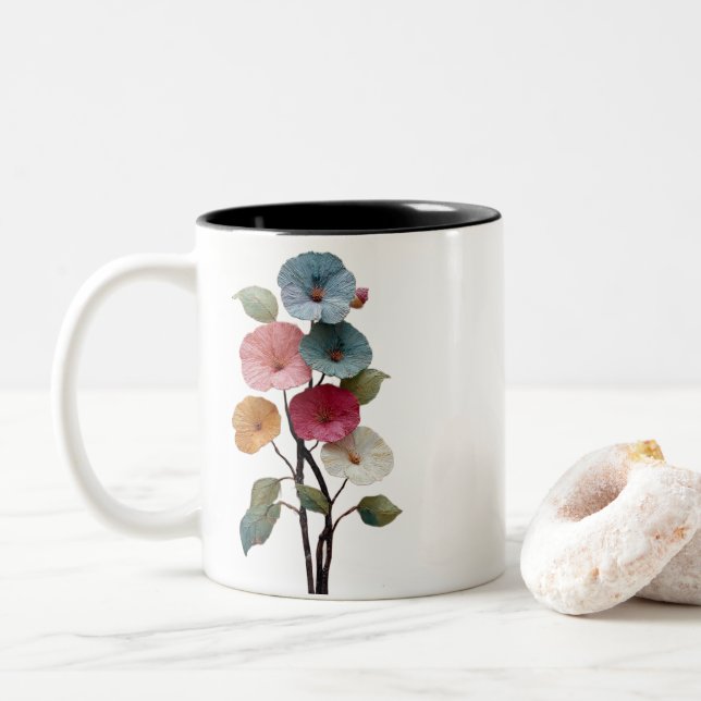 Café Em Dois Tons Caneca de Chocolate Quente Brighten (Com Donut)
