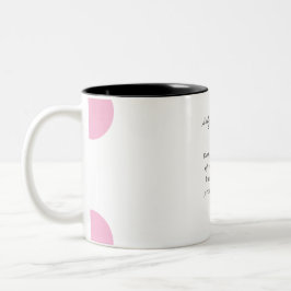 Café Em Dois Tons Caneca de Citação de Amor Próprio