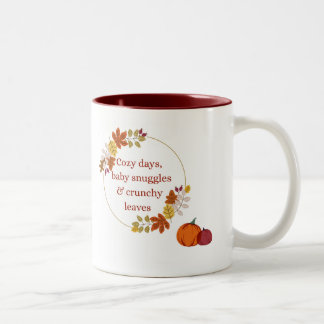 Café Em Dois Tons Caneca de Citação de Outono para Nova Mãe, Present