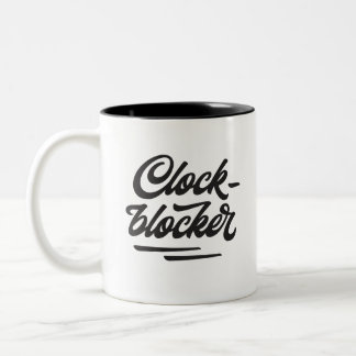 Café Em Dois Tons Caneca de Clockblocker