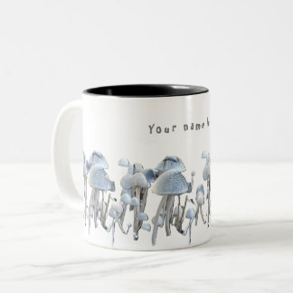 Café Em Dois Tons Caneca de Cogumelos 