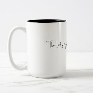 Café Em Dois Tons Caneca de Colagem da Fé Cruzada