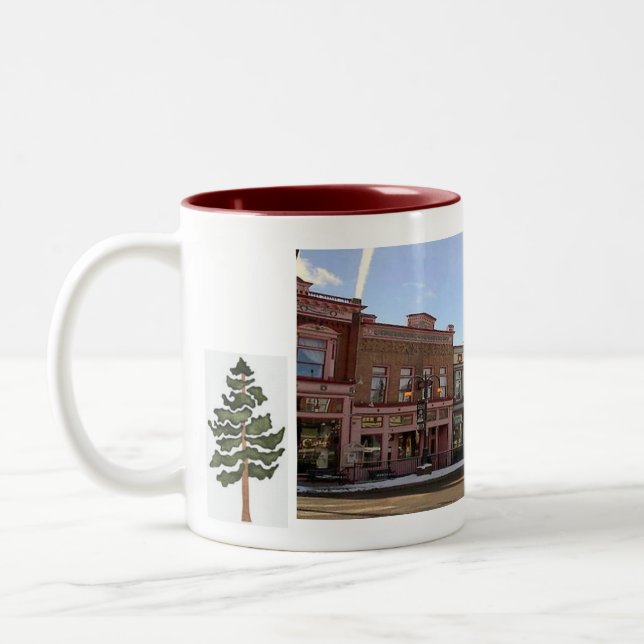 Café Em Dois Tons Caneca de Colorado da angra do aleijado (Esquerda)