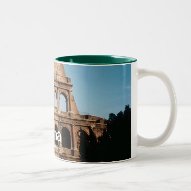 Café Em Dois Tons Caneca de Colosseum, Roma (Direita)
