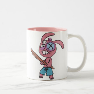 Café Em Dois Tons Caneca de combate do Dois-Tom do coelho 11oz