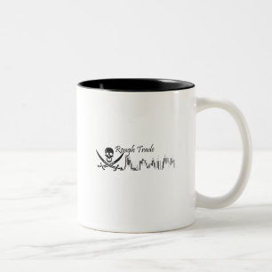 Café Em Dois Tons Caneca de comércio áspera