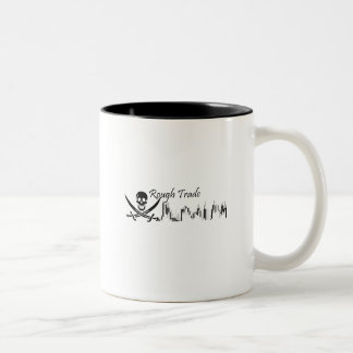 Café Em Dois Tons Caneca de comércio áspera