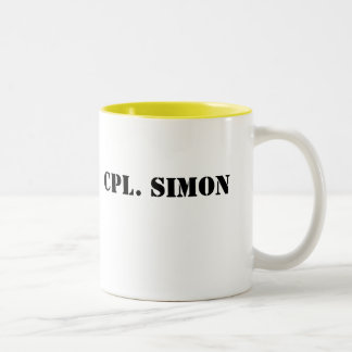 Café Em Dois Tons Caneca de Completo Simon
