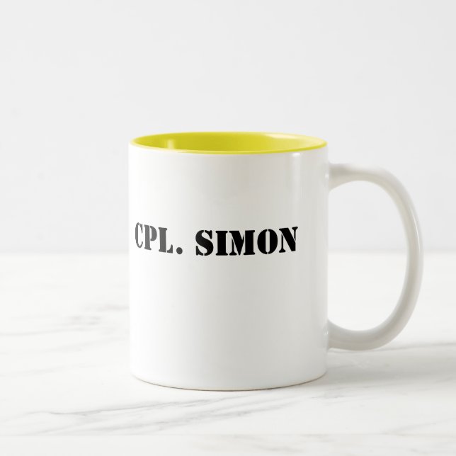 Café Em Dois Tons Caneca de Completo Simon (Direita)