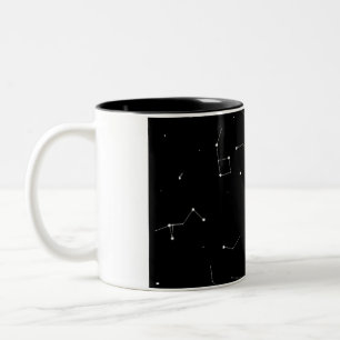 Café Em Dois Tons Caneca de Constelação