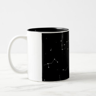 Café Em Dois Tons Caneca de Constelação