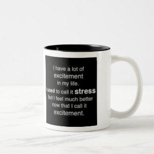 Café Em Dois Tons Caneca de controlo do esforço
