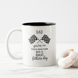 Café Em Dois Tons Caneca de Corrida do Dia dos Pais - Presente para