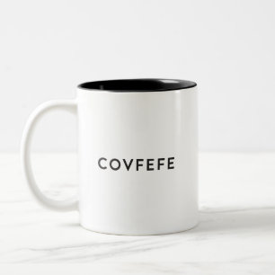 Café Em Dois Tons Caneca de Covfefe